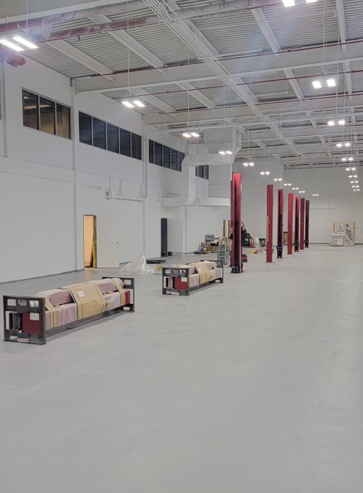 2-post overhead lift installed by Panther Lift