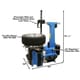 Atlas TC755 Leverless Touchless 12-28in Clamp Tire Changer - Image 6