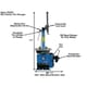 Atlas TC221 Swing-Arm 10-24in Rim Clamp Tire Changer - Image 2