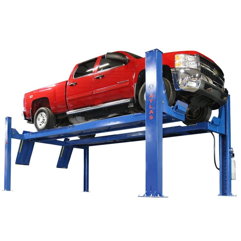 Atlas Platinum PVL14OF-EXT 14,000 lb Open-Front 4-Post Alignment Lift with Extended Runways